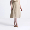 Women's beige wrap skirt